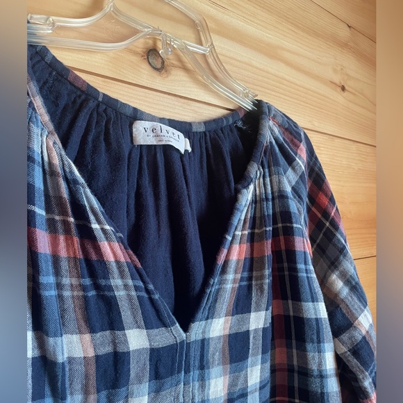 Plaid Velvet by Graham and Spencer Blouse - Picture 3 of 3